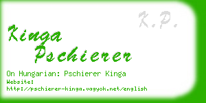 kinga pschierer business card